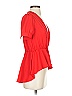 Naven 100% Polyester Red Short Sleeve Blouse Size 0 - photo 4