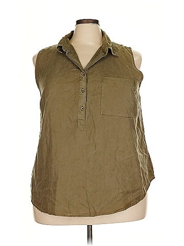 New Leaf Sleeveless Button-Down Shirt (view 1)