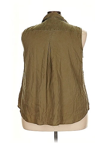 New Leaf Sleeveless Button-Down Shirt (view 2)