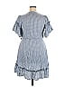 Max Studio Checkered-gingham Blue Casual Dress Size M - photo 2