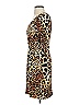 David Meister 100% Viscose Animal Print Brown Cocktail Dress Size 4 - photo 4