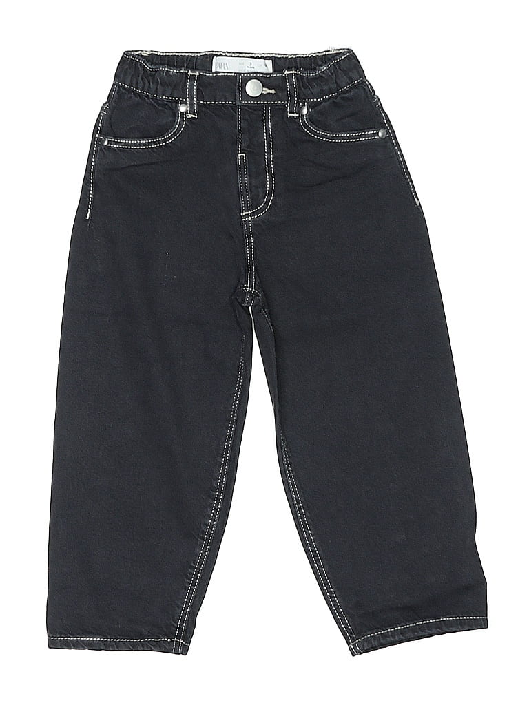 Zara Baby 100% Cotton Black Jeans Size 3 - photo 1