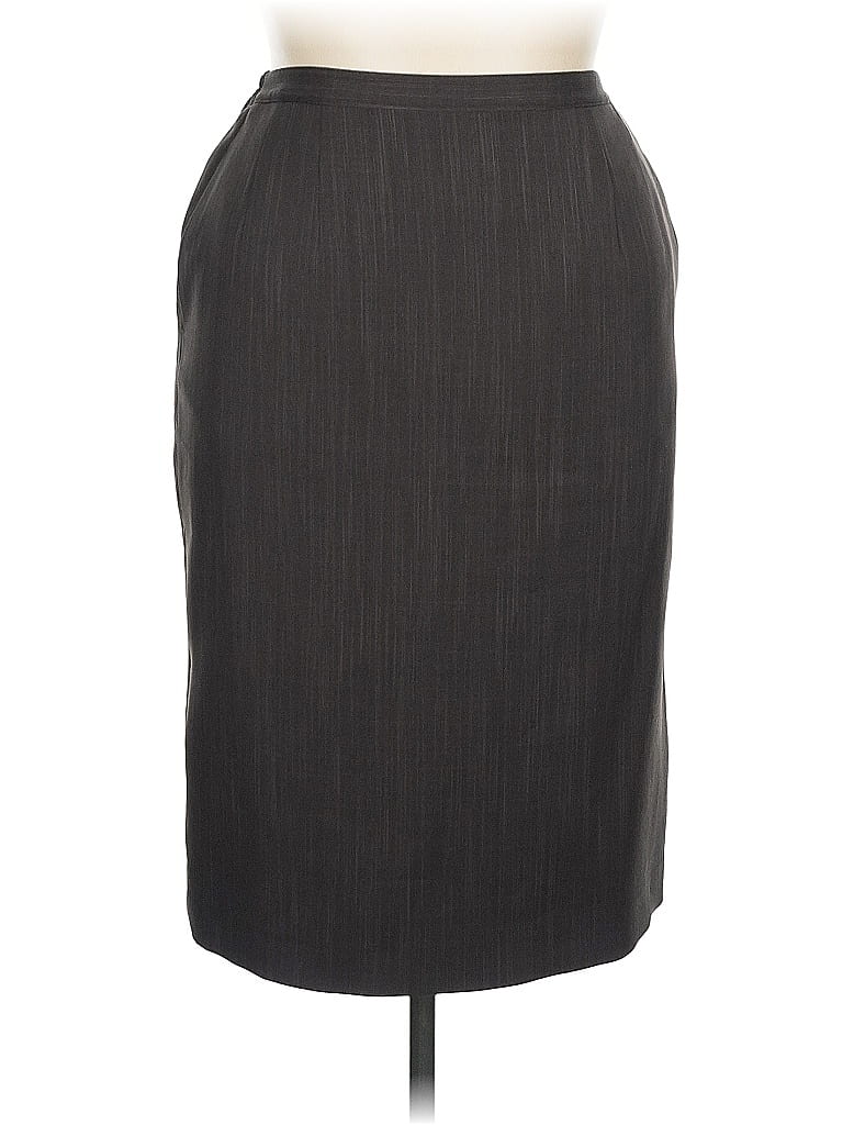 Pre-owned Unbranded Formal Skirt In Gray