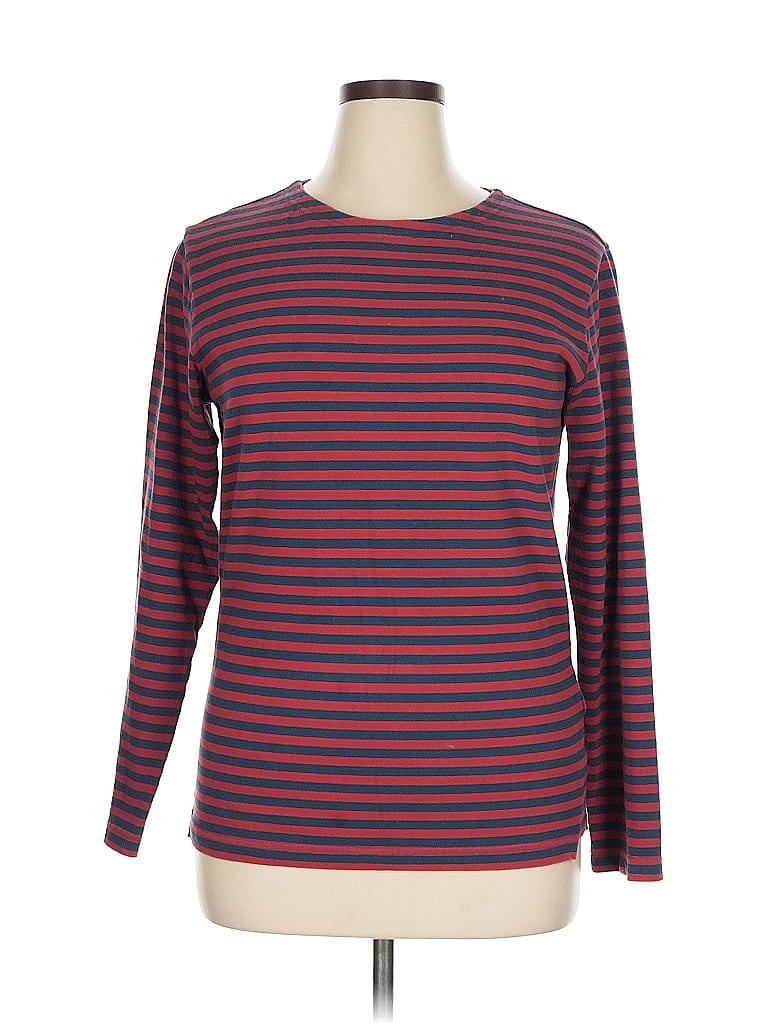 Pre-owned The J. Peterman Co. Long Sleeve T-shirt In Brown