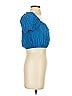 Zara Blue Short Sleeve Top Size S - photo 4