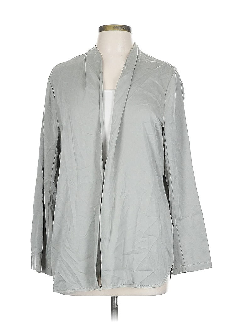 Pre-owned Nic + Zoe Kimono In Gray