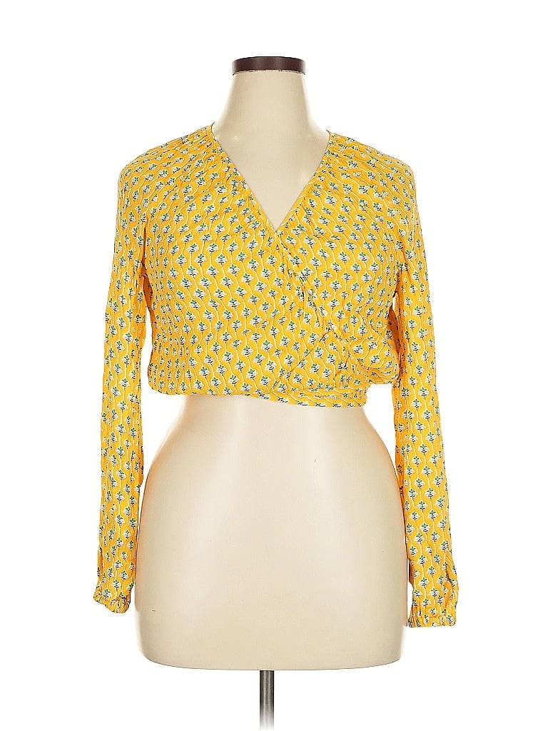 Pre-owned Rhode X Target Long Sleeve Blouse In Yellow