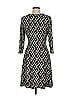Leota Chevron-herringbone Gray Casual Dress Size M - photo 2