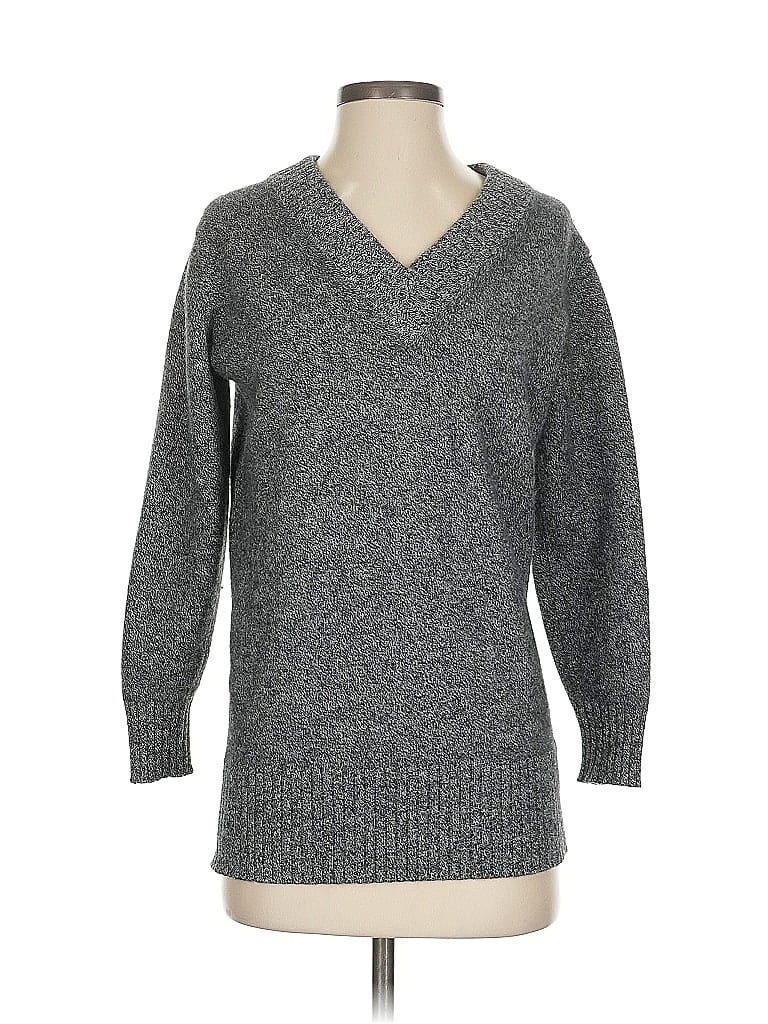 Pre-owned Athleta Wool Pullover Sweater In Gray