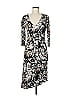 Veronica M. Print Black Casual Dress Size M - photo 1