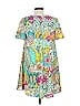 Judith March 100% Polyester Paisley Teal Casual Dress Size L - photo 2