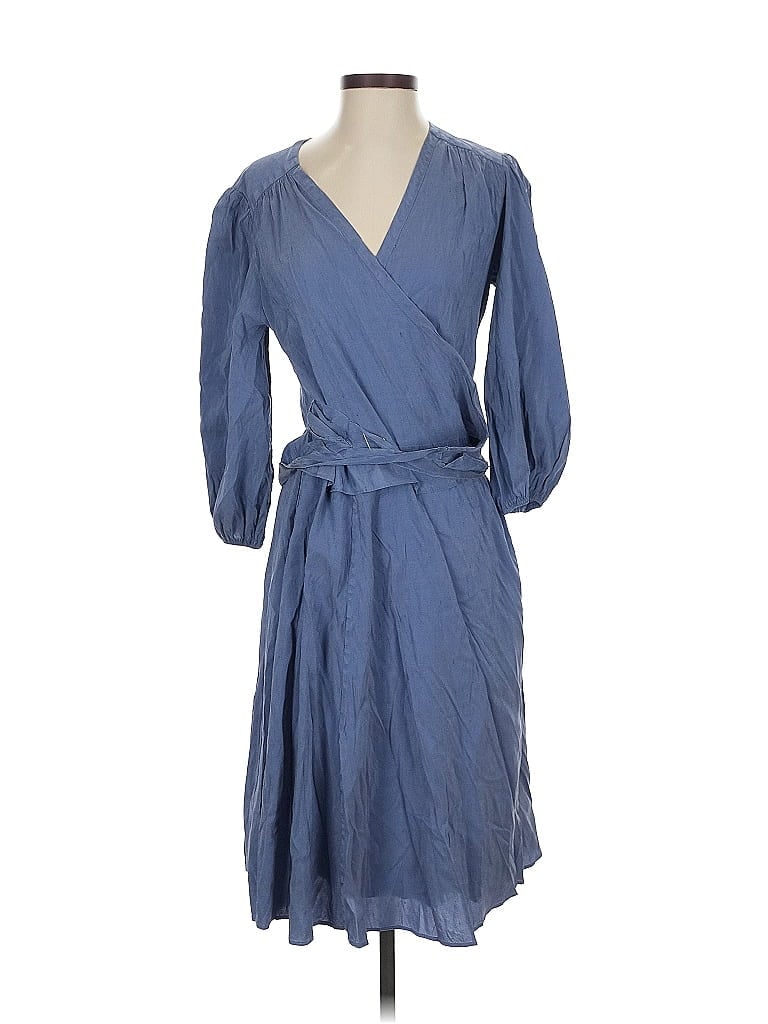 Calypso St. Barth 100% Silk Blue Casual Dress Size S - photo 1