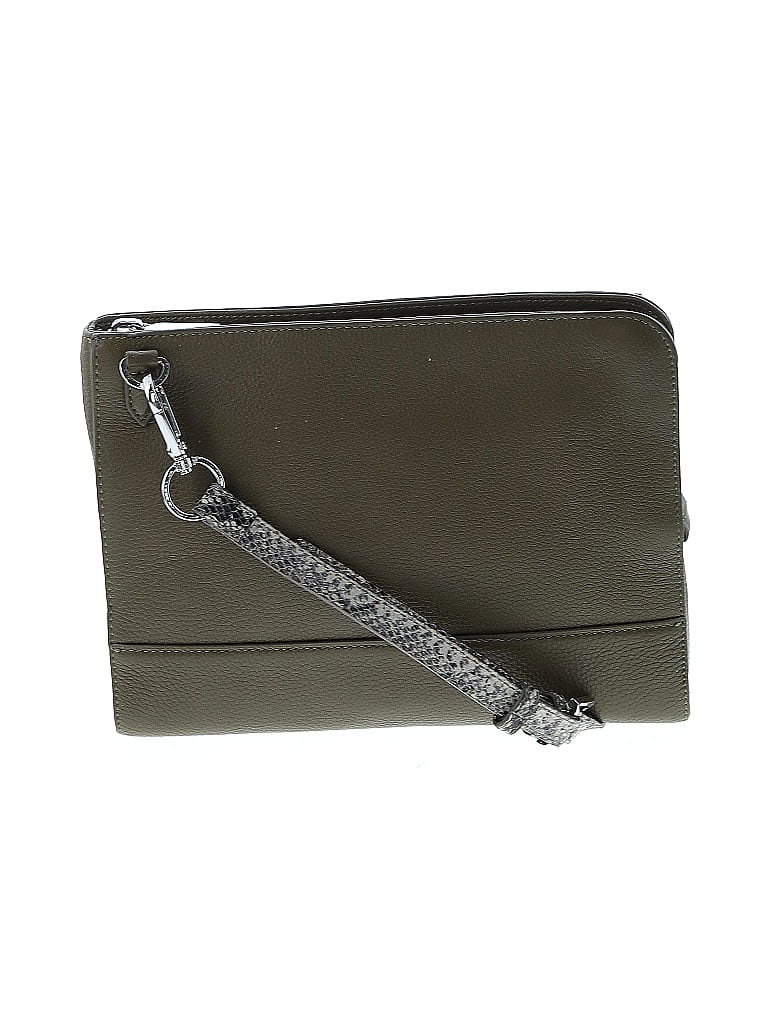 Pre-owned G.i.l.i. Got It Love It Leather Crossbody Bag In Green