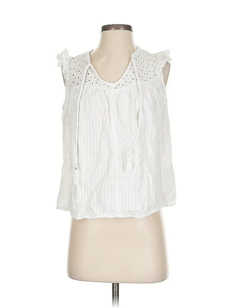 JESSICA SIMPSON Pre-owned Sleeveless Blouse In White