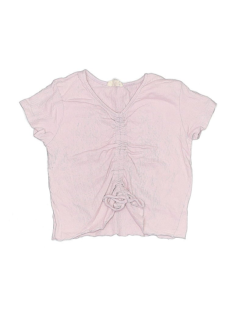 Pre-owned Jessica Simpson Kids' Short Sleeve Top Pink Keyhole Neckline Tops