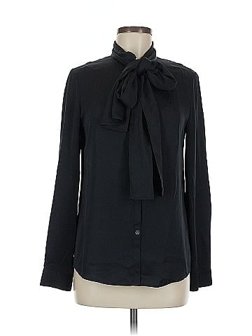 Diane von Furstenberg Long Sleeve Silk Top (view 1)