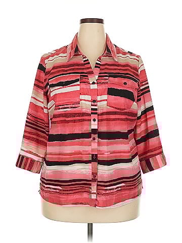 Notations 3/4 Sleeve Button-Down Shirt (view 1)
