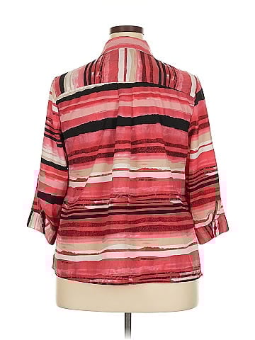 Notations 3/4 Sleeve Button-Down Shirt (view 2)