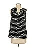 Skies Are Blue 100% Polyester Black Sleeveless Blouse Size XS - photo 1