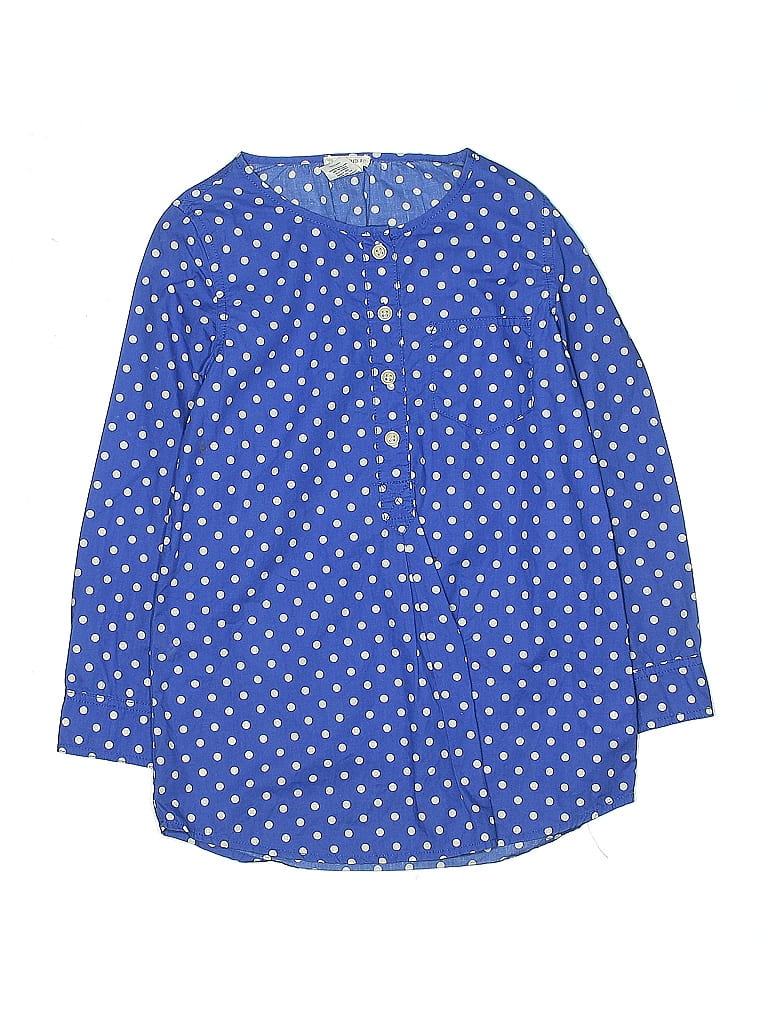 Click to view more detailed imagery on our partner's website Pre-owned Crewcuts Kids' 3/4 Sleeve Blouse In Blue