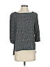 Ottod'Ame 100% Viscose Gray Black 3/4 Sleeve Blouse Size 4 - photo 1