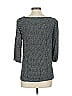 Ottod'Ame 100% Viscose Gray Black 3/4 Sleeve Blouse Size 4 - photo 2