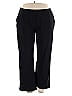 Saint + Sofia Solid Black Casual Pants Size 18 - photo 1