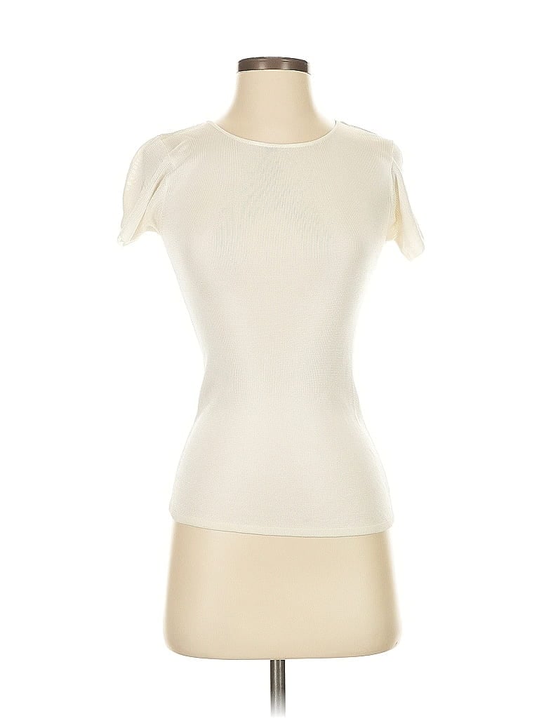 LINDA ALLARD ELLEN TRACY Pre-owned Cardigan Sweater In White