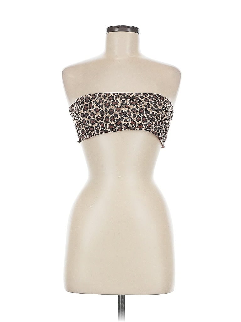 Click to view more detailed imagery on our partner's website Pre-owned Full Tilt Tube Top Tan Strapless Neckline Tops In Brown