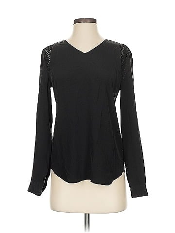 Quinn Long Sleeve Silk Top (view 1)