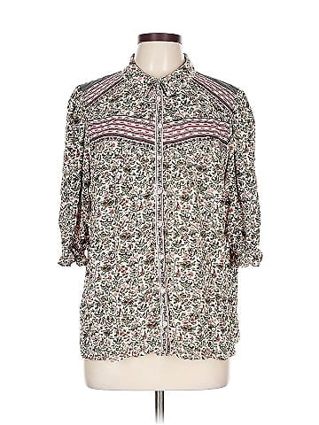 BA&SH 3/4 Sleeve Button-Down Shirt (view 1)