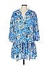 Tanya Taylor 100% Cotton Paisley Blue Casual Dress Size L - photo 1