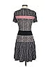 BCBGMAXAZRIA Graphic Gray Black Casual Dress Size S - photo 2