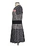 BCBGMAXAZRIA Graphic Gray Black Casual Dress Size S - photo 5