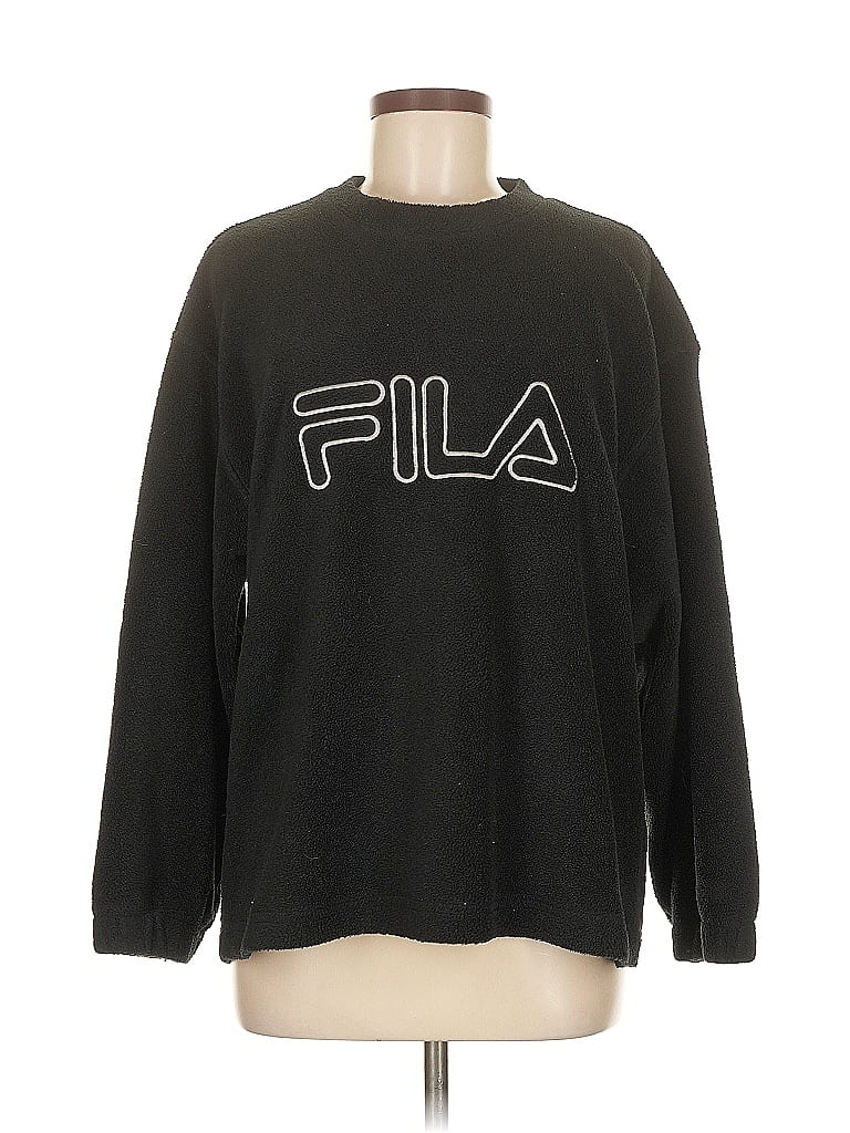 FILA 100% Polyester Black Sweatshirt Size M - photo 1