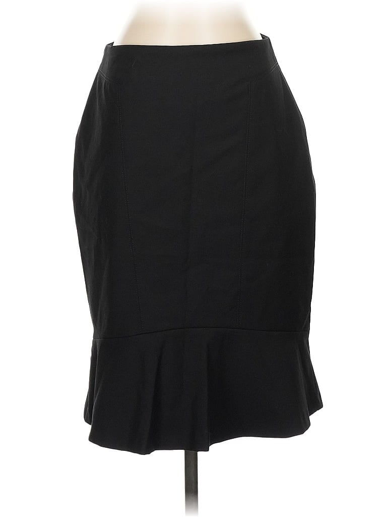 Pre-owned White House Black Market Formal Skirt In Black