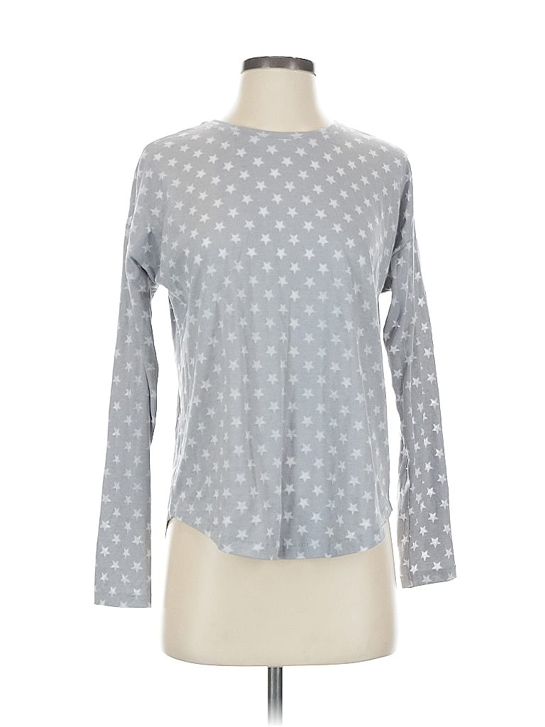 Terez Polka Dots Gray Long Sleeve T-Shirt Size S - photo 1