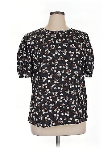 Allegra K Short Sleeve Blouse (view 1)