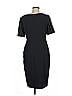 David Meister Solid Black Casual Dress Size 8 - photo 2