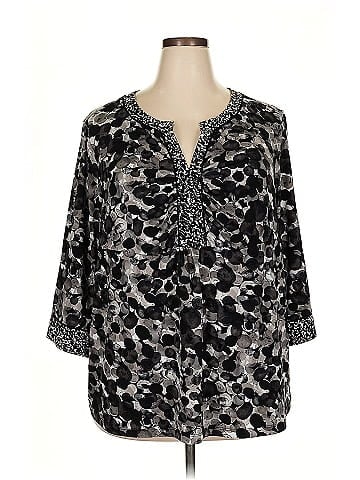 Susan Graver 3/4 Sleeve Blouse (view 1)