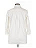 Lafayette 148 New York Ivory 3/4 Sleeve Button-Down Shirt Size L - photo 2