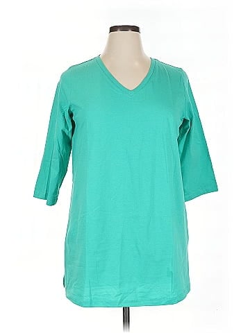 Woman Within 3/4 Sleeve T-Shirt (view 1)