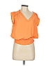 Evereve 100% Polyester Orange Sleeveless Blouse Size M - photo 1