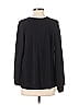 H By Halston Solid Black Sweatshirt Size XXS - photo 2