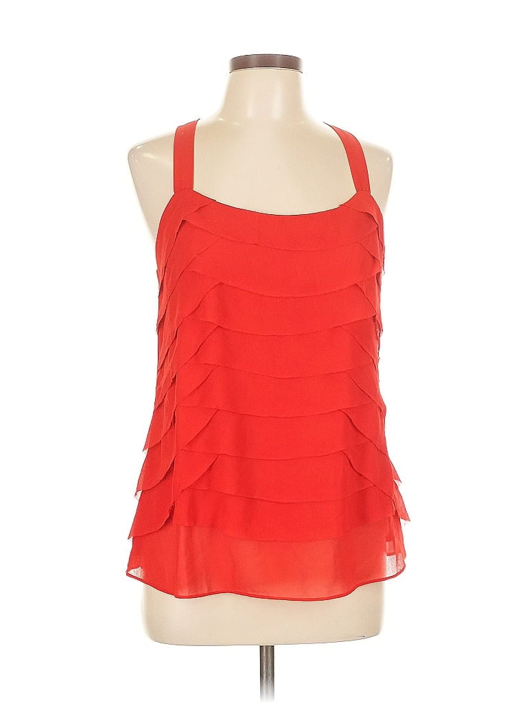 Pre-owned Hazel Sleeveless Blouse In Red
