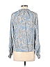 Assorted Brands Blue Long Sleeve Blouse Size XXS - photo 2