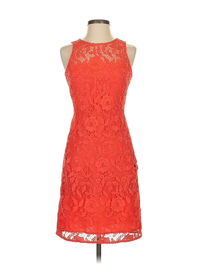 J.CREW COLLECTION Pre-owned Cocktail Dress In Orange