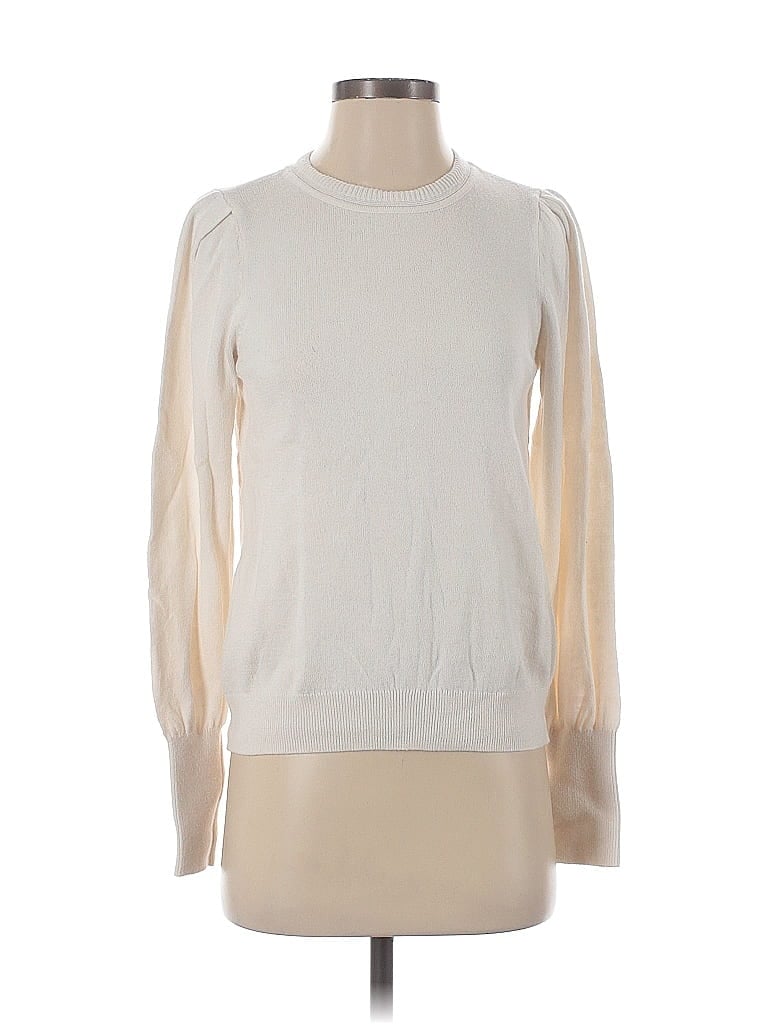 Pre-owned Nic + Zoe Pullover Sweater In White