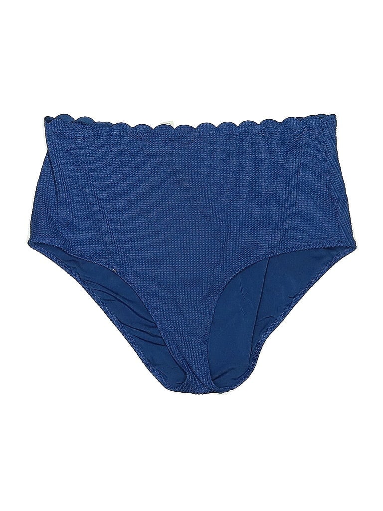 Pre-owned Aerie Swimsuit Bottoms In Blue