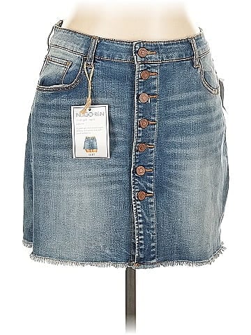 Indigo Rein Denim Skirt (view 1)